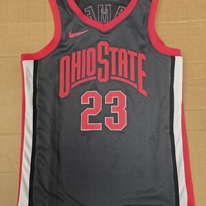 Nike Ohio State Black and Red Men's Jersey
